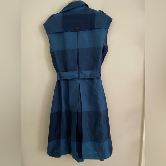 NEW Anthropologie Checkered Trench - Picture 6 of 7